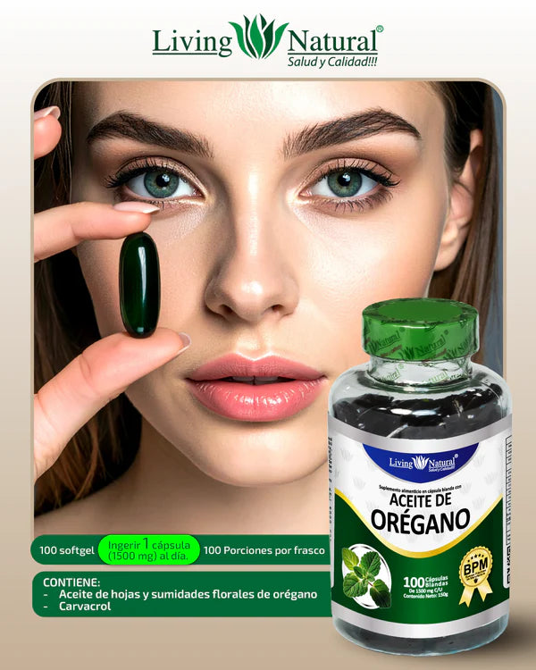 ACEITE DE OREGANO 1500MG/100 CAP