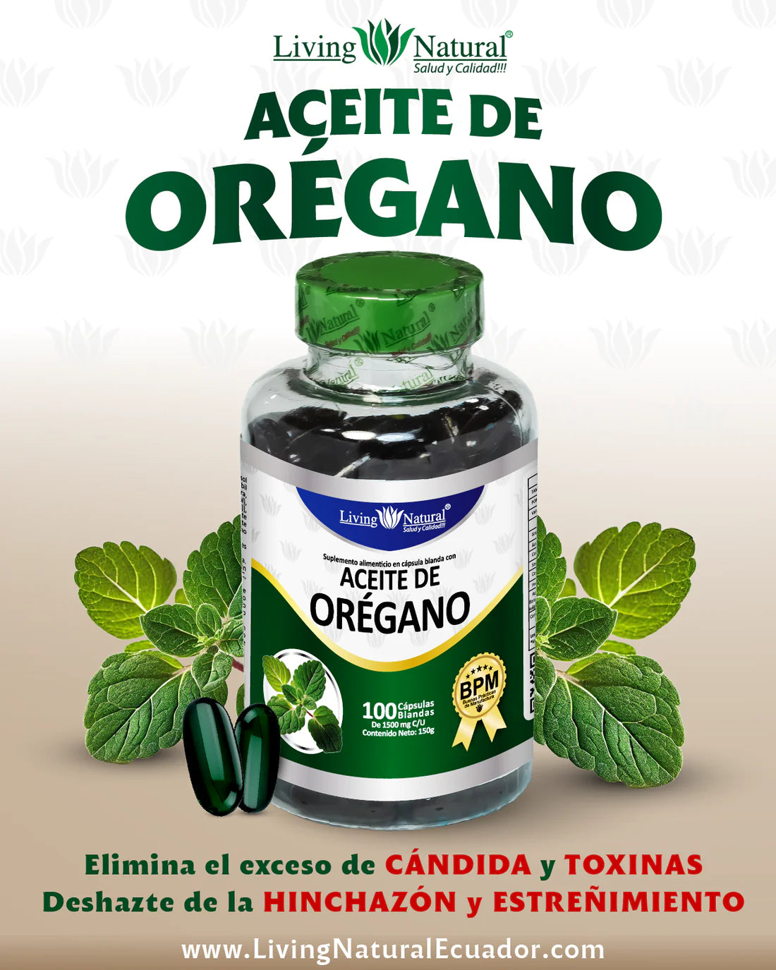 ACEITE DE OREGANO 1500MG/100 CAP