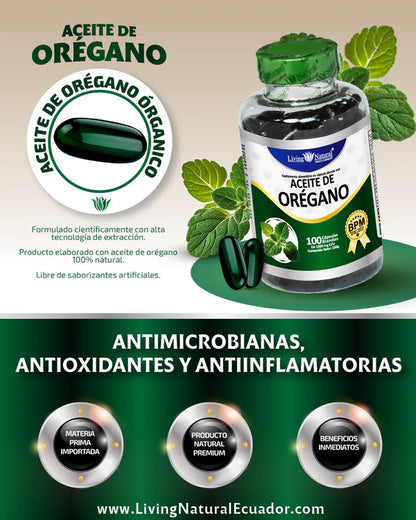 ACEITE DE OREGANO 1500MG/100 CAP